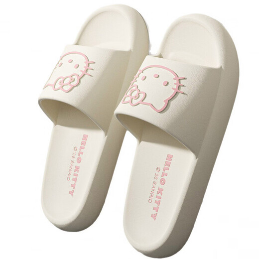 Hello KittyHelloKitty sandals for women 2026 new home non-slip cute ins girl's heart wear white main picture 36-37 (35-36 feet)