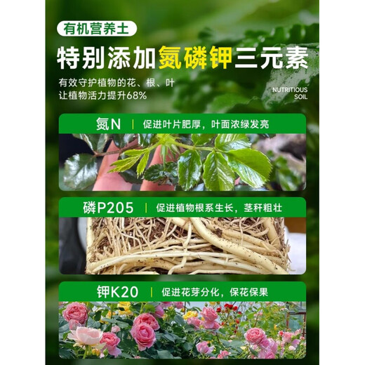 Nutrient soil, nutritious soil, general flower cultivation, special soil for growing vegetables, household type flower soil, loose and breathable strawberry succulent seedlings, general organic nutritious soil 30Jin, equal to 0.5kg