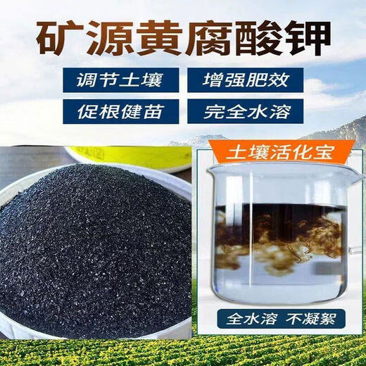 Soil Activator Fertilizer Blackwater Soil Activation Treasure Special Mineral Source Potassium Humate for Growing Vegetables 20 Premium Genuine Soil Activator Rooting and Strengthening Seedlings Water Retaining Increased Production Enhances Drought and Cold Resistance