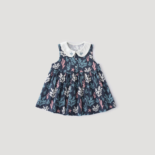 Bali Pig Cool Girl's Skirt Summer Thin Baby Puff Skirt Little Girl Super Fairy Princess Skirt Children's Dress Coral Sea 100