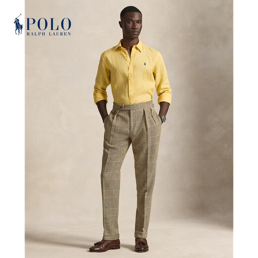 Polo Ralph Lauren Men's Spring 26 Classic Fit Linen Shirt RL100827 700-Maize Yellow M