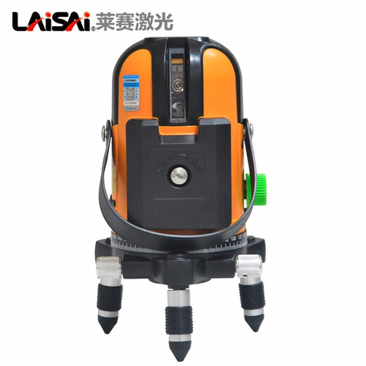 莱赛激光水平仪5线蓝绿光红外线高亮室外打点抹灰686LSG649SPD增强点 【5线单电池】强绿光金属底座