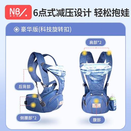 Newbell Baby Carrier Waist Stool Shock Absorbing Stool Front Embrace Baby Holding Artifact Newborn Child Baby