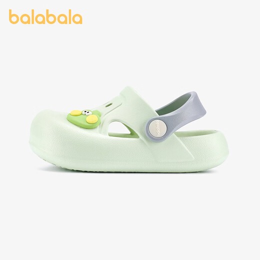 Balabala children's sandals new summer baby boy anti-kick girl breathable sandals baby shoes boys soft bottom beach shoes honeydew melon grass green 24 inner length 16cm suitable for feet 15-15.5cm long