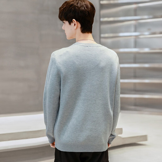Eeek Trendy Pulhever Sweater para niños Séter de manga larga 2025 Autumn Fashion Teenagers para hombres Simple Top My303 Gray XL