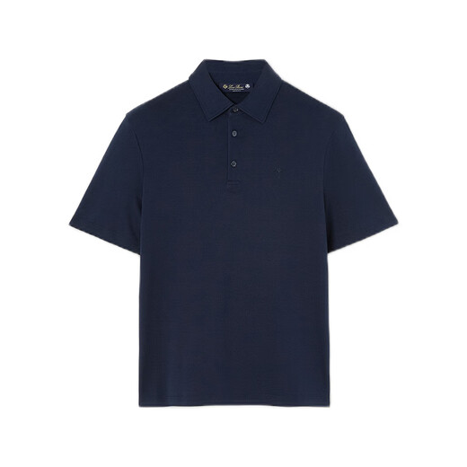 Loro Piana/Noyo Piana LP men's Tremezzo Polo shirt pure cotton knitted lapel short-sleeved pullover 2026 new navy blue (W000) XS