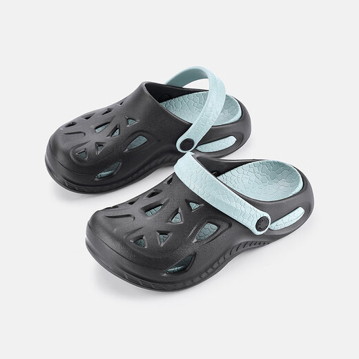 Happy Mary 2026 New Children's Baotou Croc Shoes Beach Shoes Summer Home Boys and Older Children Bath Soft Soled Breathable Sandals Mo Ye Qinglan 30 Inner Length 20cm Suitable for Feet Size 30