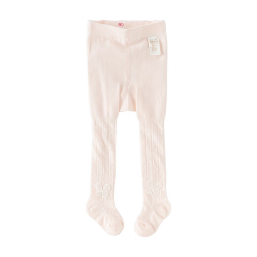 DAVE&BELLA Girls' Pantyhose 2026 Summer New Style Baby Girls' Children's Socks Children's Thin Breathable Socks Children's Stockings Pink Ready Stock 1-1.5 Years Old (Recommended Height 66-80cm)