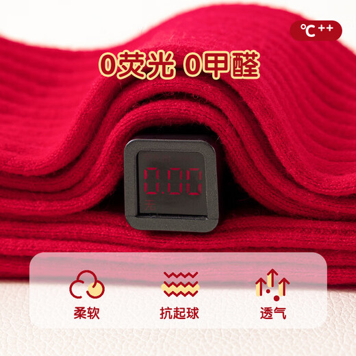 Girls' leggings in autumn and winter thickened Christmas red pantyhose with cashmere texture for outer wear to keep warm in the year of birth Doll group 1-3 years old 1-3 years old Recommended height 80-102CM