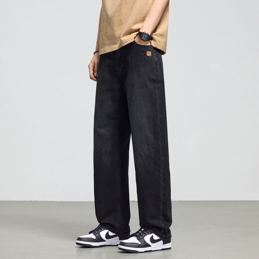 Baleno S&K Series American Retro Thin Straight Jeans Men's Spring and Summer New Loose and Versatile Casual Pants Nostalgic Blue JD Express 30