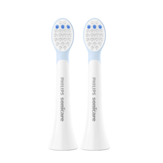 Philips Electric Toothbrush Head Children's Mini Silicone Material Does Not Harm Teeth 2 Pack HX2032/02 Suitable for HX2432/02 HX2432/01
