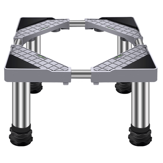 Kezitu washing machine base stainless steel raised pad height stand fully automatic drum adjustable stand refrigerator ice making 8 feet (total shelf height 19-22cm) white