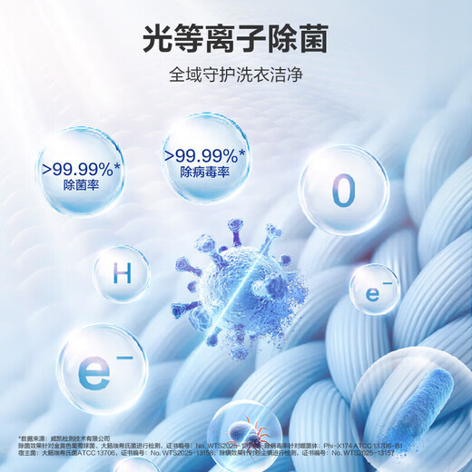 Haier Yunxi 5.0/4.0Pro Dual Smart 10kg Drum Washing Machine Fully Automatic Home Ultra-Thin Large Capacity Direct Drive Frequency Conversion Level 1 Energy Efficiency Trade-in Home Appliance Subsidy Anti-allergic Steam Wash + Stain Wash + Wool and Down Wash Single Wash 10kg