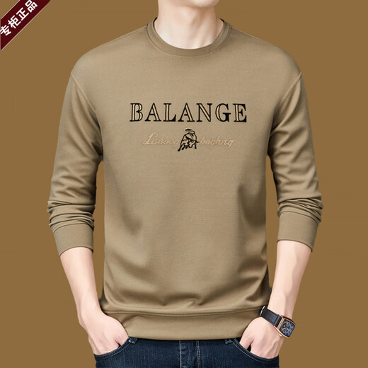 Armani (ARMANI) high-end men's sweatshirt 2025 new spring and autumn round neck long-sleeved T-shirt autumn top medium gray one size 170L