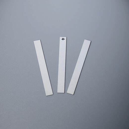 PZT piezoelectric ceramic sheet rectangular strip piezoelectric sheet ultrasonic transducer sensing sheet P5 P8 can be customized 60*30*0.5mm 5h curled electrode (positive and negative on the same side)