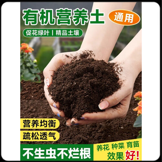 Nutrient soil, nutritious soil, general flower cultivation, special soil for growing vegetables, household type flower soil, loose and breathable strawberry succulent seedlings, general organic nutritious soil 30Jin, equal to 0.5kg