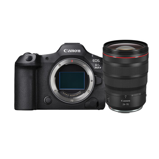 Canon r5 second generation full-frame professional mirrorless camera EOS R5 Mark II 8K video professional camera vlog shooting r52 flagship digital camera R5 second generation single body + RF24-70 F2.8 Package 2 Daily shooting Add tripod and other playable accessories