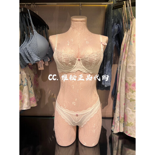 Victoria's Secret New Sweet Big Breasted Small Unpadded Rose Lace Underwear Bra Off-White_No Returns Thank You 4XL (160) 32A