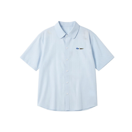 Disha Children's Clothing Youth Shirts 2026 Spring and Autumn Big Children Girls Children's Fashionable Versatile Striped Short-Sleeved Shirts