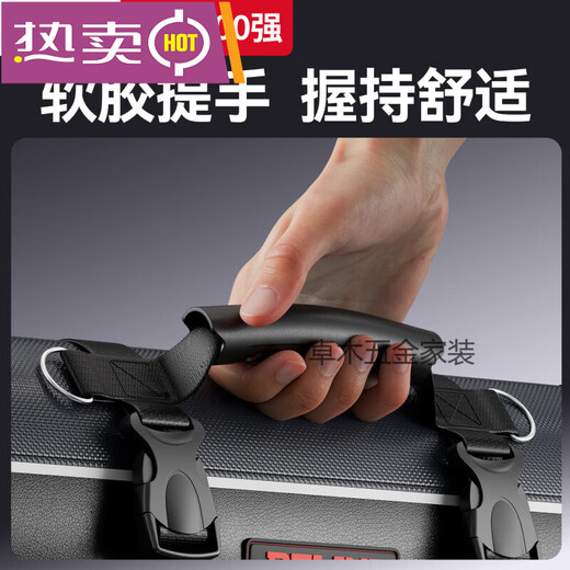 Delixi reel tool bag, electrician tool bag, multi-functional small portable waist bag, wear-resistant storage bag, hand-held roll bag, Delixi large multi-function reel tool bag, 2 pieces