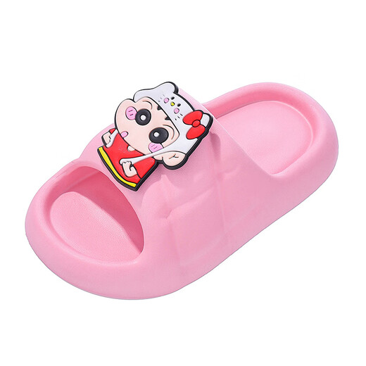 Yunyouli (yunyouli) cartoon co-branded baby slippers direct supply non-slip soft bottom flip flops for children and middle-aged children, pink, size 36-37, inner length 22cm