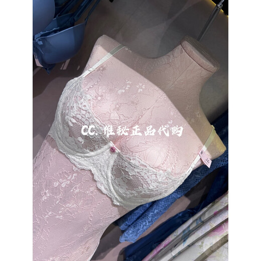 Victoria's Secret New Sweet Big Breasted Small Unpadded Rose Lace Underwear Bra Off-White_No Returns Thank You 4XL (160) 32A