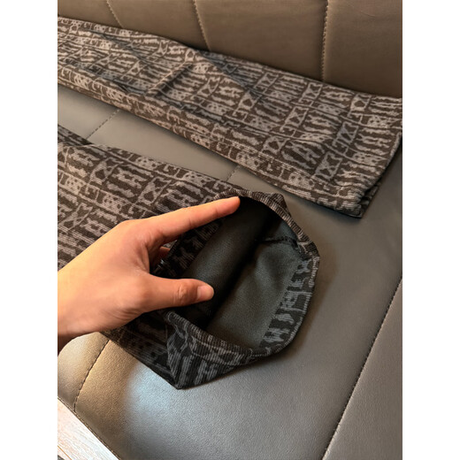 Katuchi American tie-dyed plaid casual pants for men in spring and autumn loose vertical straight wide legs high street lazy sports pants black XL