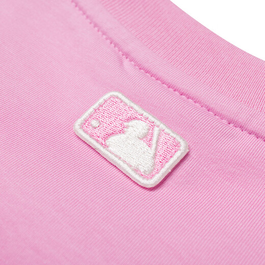 MLB official children's short-sleeved college style men's and women's summer children's retro t-shirt retro tops 7ATSB3563 New York Yankees/pink 160 80