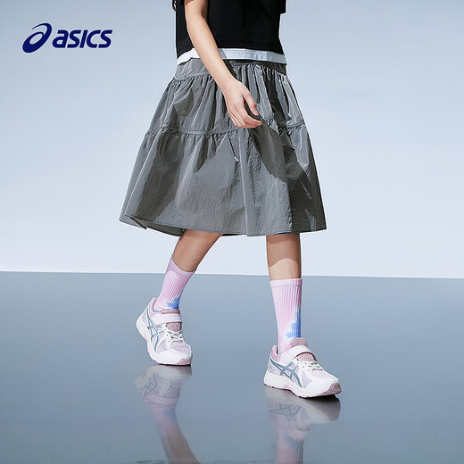 ASICS shopping mall same style children's 26 summer girls loose fit long skirt soft 9016 silver tone 160