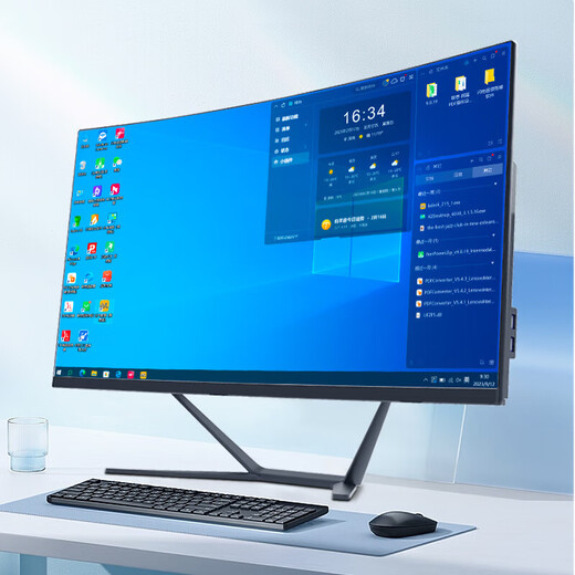 Bangsuo curved screen 24/27-inch all-in-one computer Core i5i7 Ruilong independent display high-end League of Legends game office home desktop complete set 99 new and second-hand black curved screen 21 27 inches丨Core i5 12400F丨Graphics card 8G