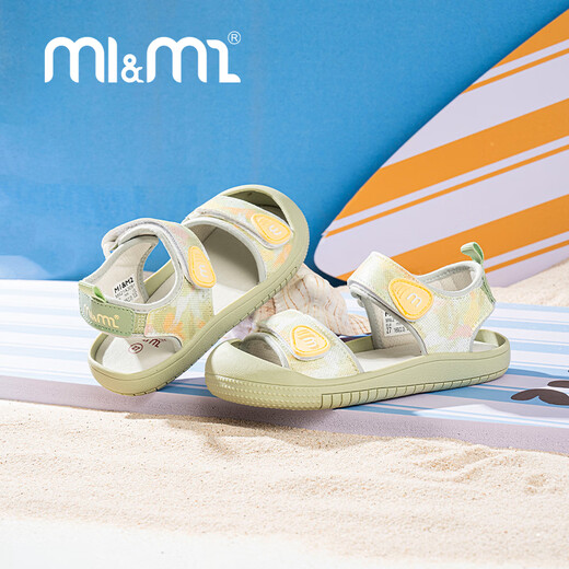 M1&M2 Spanish children's shoes, children's sandals, color matching, fashionable summer new beach shoes for boys and girls, outdoor function, black, size 20, suitable for feet 12~12.5cm long