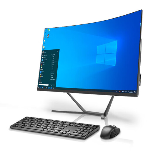 Bangsuo curved screen 24/27-inch all-in-one computer Core i5i7 Ruilong independent display high-end League of Legends game office home desktop complete set 99 new and second-hand black curved screen 21 27 inches丨Core i5 12400F丨Graphics card 8G