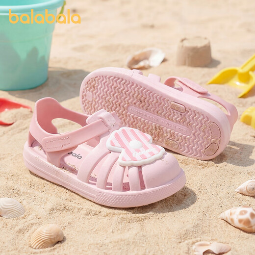 BALABALA children's sandals summer baby cartoon non-slip hole shoes boys soft bottom toddler beach shoes toddler sandals