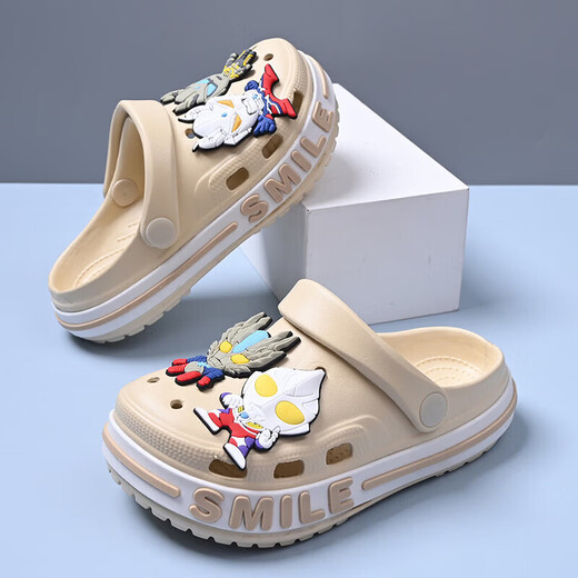 Crocs para niños, novedad de verano 2026, sandalias para padres e hijos, zapatos de playa para niñas de EVA de alta elasticidad, azul oscuro 31