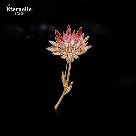 Eternelle French Eternal High-end Brooch Feminine Light Luxury High-Quality Pin Button Collar Brooch Birthday Gift