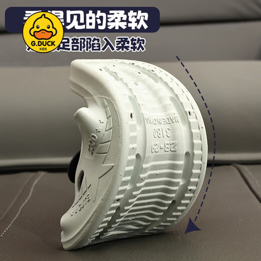 G.duck Little Yellow Duck Children's Sandals Parent-Child New Summer Cartoon Soft Soled Home Bathroom Outdoor Shit-Stomping Slip-ons Upgraded Version - Blue 32 32-33 Inner Length 20.5cm