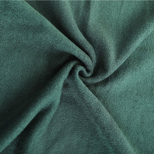 卟橡军绿色棉枕巾单深绿蓝色枕头巾带按扣防滑 军绿色棉-(不带按扣)L 45*70