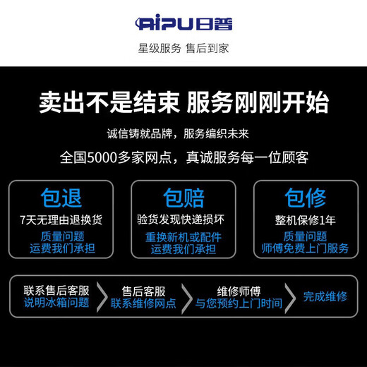RIPU refrigerator double-door household cross-door four-door multi-door air-cooled frost-free large-capacity household refrigerator first-class energy efficiency electronic temperature control ultra-thin and embedded double-door 468 upgraded first-class energy efficiency slim embedded