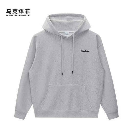 MARK FAIRWHALE hooded sweatshirt men's spring and autumn heavyweight loose casual pullover youth trendy men's jacket