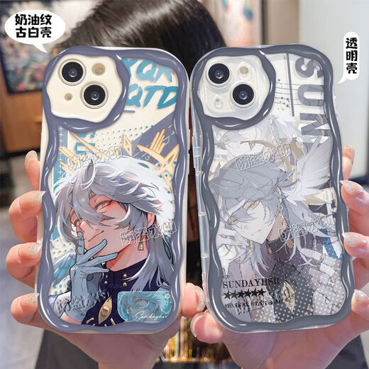 Tingze yu brach die Startkuppel Railway Sonntag Robin Mobiltelefonkoffer für Apple 14plus Xiaomi 13 Redmi K70 New Creme Muster Transparent Shell-W15053 Andere Modelle des iPhone geeignet