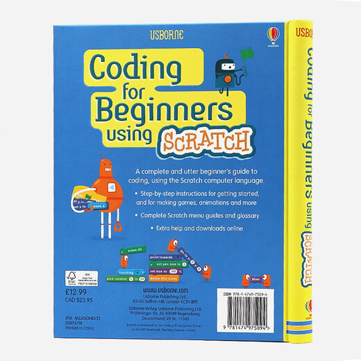 Usborne Einführung in die Kinderkratz -Software -Programmierleitfaden für die ursprüngliche englische Codierung für Anfänger mit kratztimporten Büchern für Anfänger Computerprogrammierung