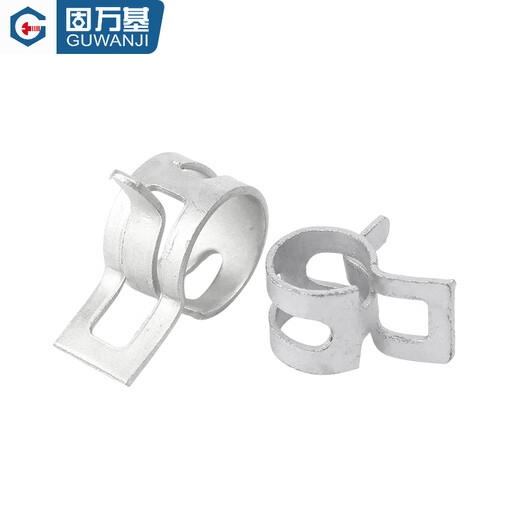 固万基达克罗弹性卡箍钢带型环箍弹簧钢卡水管油管箍65锰钢卡子Q673管夹 M20x12x1.2[10只]