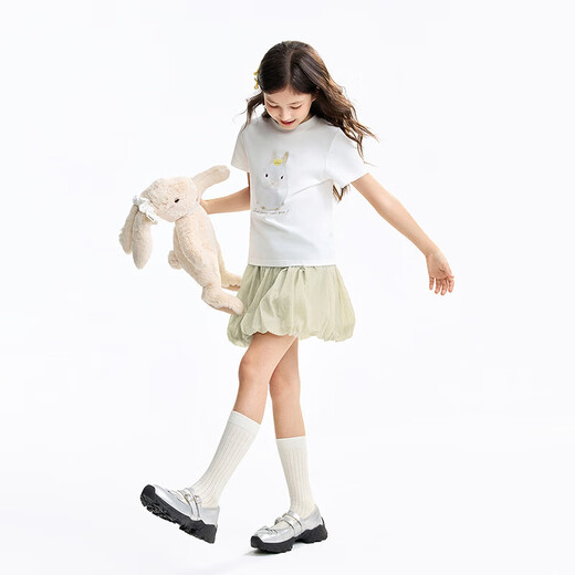 Annil children's clothing girls full-waist woven short skirt 2026 summer new style