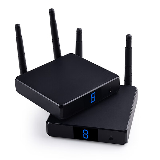 Meiyu FH686 HD HDMI Wireless Extender 200 m Wall-Through-Transceiver-Sender mit Ringausgang Computer-Überwachung Wireless Sender gleiche Bildschirmprojektion 1 Minute 4 200 m HD Wireless HDMI-Transmissionsübertragter + Empfänger