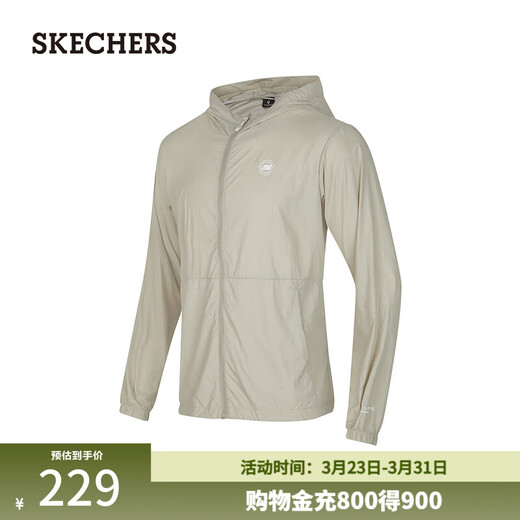Skechers Light | Men's and women's cool quick-drying sports and leisure jacket P224M032 meteorite brown/044Z M