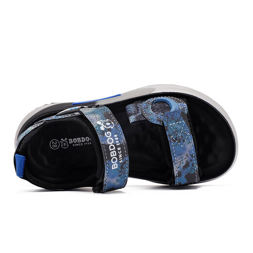 BOBDOG children's shoes 2026 summer new style boys open-toed children's sandals boys summer men's river shoes black/dark blue 26 suitable for feet 16.0cm long