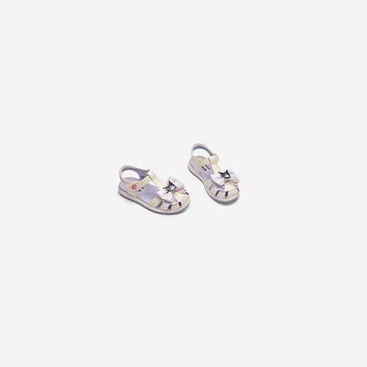 BALABALA Kulomi IP mall same style BALABALA children's casual shoes girls 2026 summer new fashion sandals white and purple tone 00317 26 (foot length 15.8-16.2/inner length 16.9)