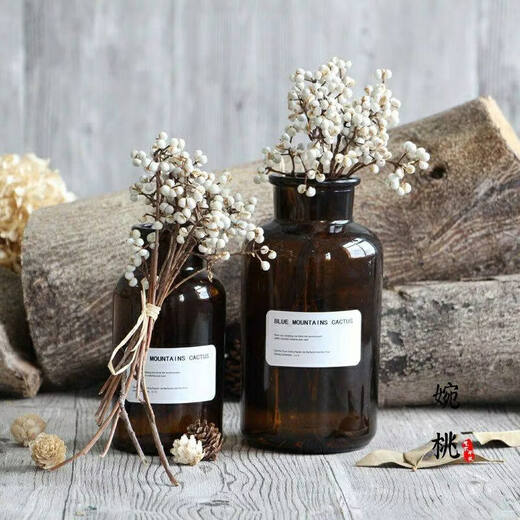 Jatu Dace Dried Flowers, Dried Branches, Small White Fruits, Chinese Tallow Fruit Bouquets, Flower Arrangements, Pine Tree Decorative Branches, Plants, Christmas Trees, Nordic Style Bouquets, This Year’s New Harvest of Small White Fruits, 1Jin Jin is equal to 0.5kg (15-25cm), Dried Flower Package