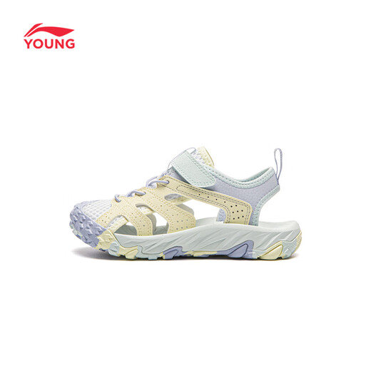 Li Ning (LI-NING) children's shoes, children's sandals, girls' trekking KIDS reflective shock-absorbing rebound lightweight casual shoes 28YKUW008-6