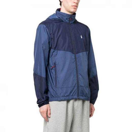 RALPH LAUREN Ralph Lauren versatile trend casual pony embroidered hooded zipper jacket men's blue blue XL